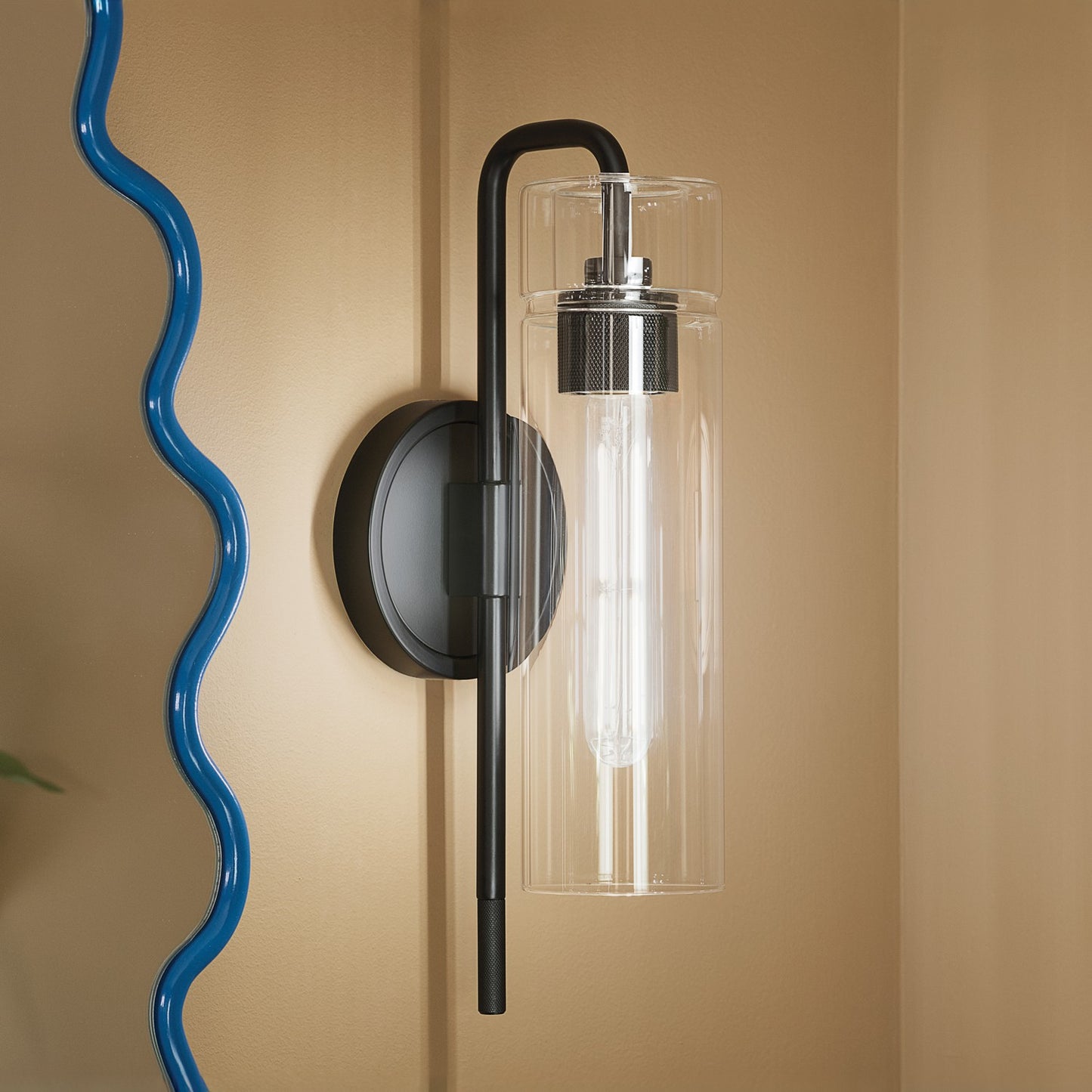 KICHLER 55250BK Niccol One Light Wall Sconce