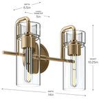 KICHLER 55251CPZ Niccol Two Light Bath