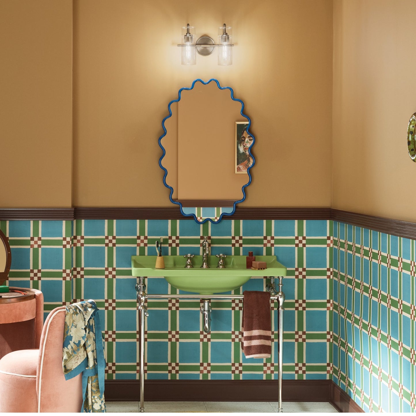 KICHLER 55251CPZ Niccol Two Light Bath