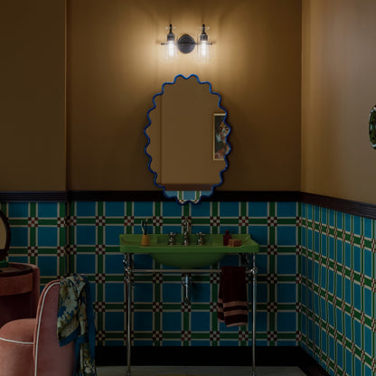 KICHLER 55251BK Niccol Two Light Bath