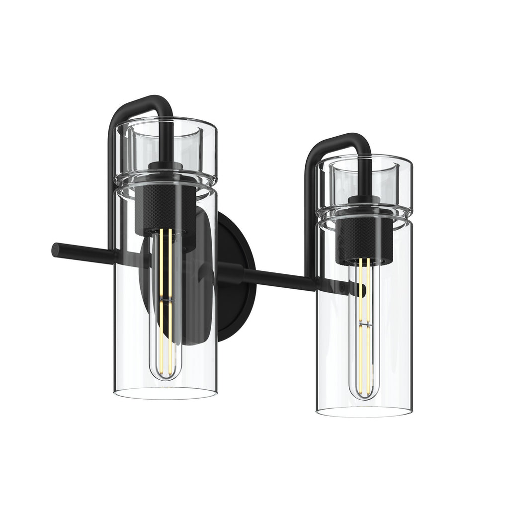 KICHLER 55251BK Niccol Two Light Bath