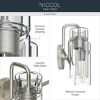 KICHLER 55251NI Niccol Two Light Bath