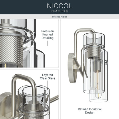 KICHLER 55251NI Niccol Two Light Bath