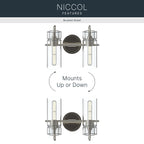 KICHLER 55251NI Niccol Two Light Bath