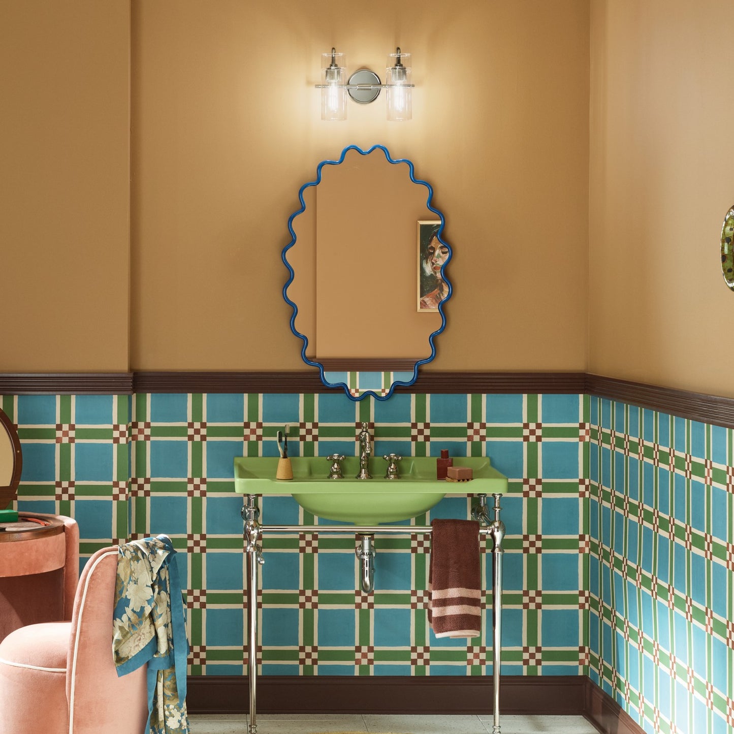 KICHLER 55251PN Niccol Two Light Bath