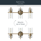 KICHLER 55252CPZ Niccol Three Light Bath