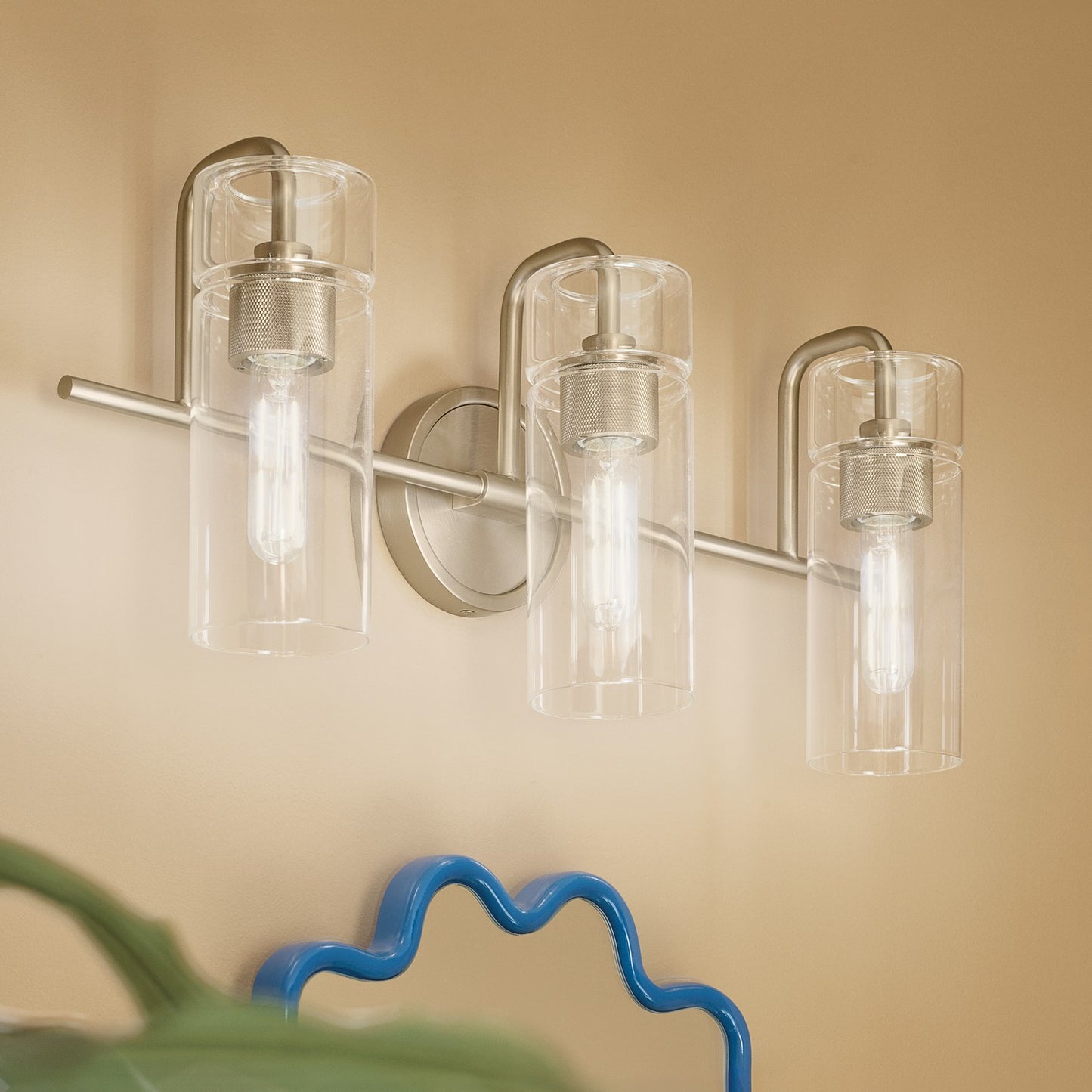 KICHLER 55252CPZ Niccol Three Light Bath