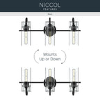 KICHLER 55252BK Niccol Three Light Bath
