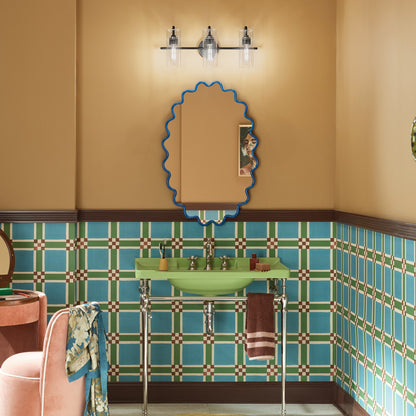 KICHLER 55252BK Niccol Three Light Bath