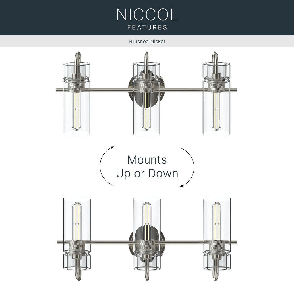 KICHLER 55252NI Niccol Three Light Bath