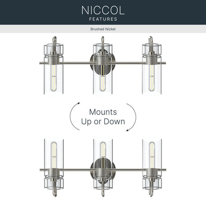 KICHLER 55252NI Niccol Three Light Bath