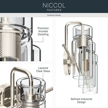 KICHLER 55252PN Niccol Three Light Bath