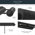 KICHLER 52814BK Kenton Two Light Picture Light