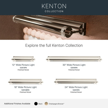 KICHLER 52814PN Kenton Two Light Picture Light