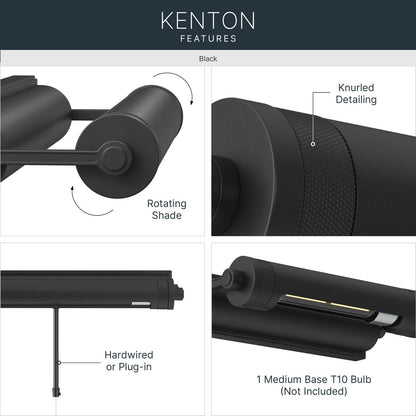 KICHLER 52813BK Kenton One Light Picture Light