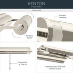 KICHLER 52813PN Kenton One Light Picture Light