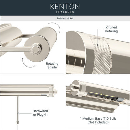 KICHLER 52813PN Kenton One Light Picture Light