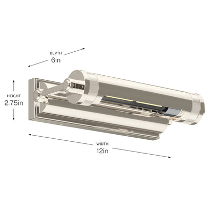 KICHLER 52813PN Kenton One Light Picture Light