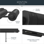 KICHLER 52815BK Kenton Two Light Picture Light