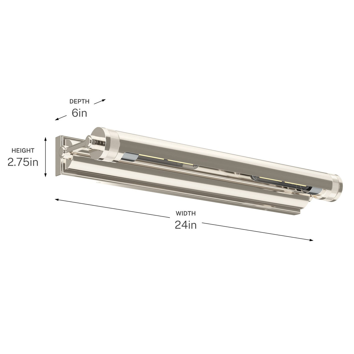 KICHLER 52815PN Kenton Two Light Picture Light