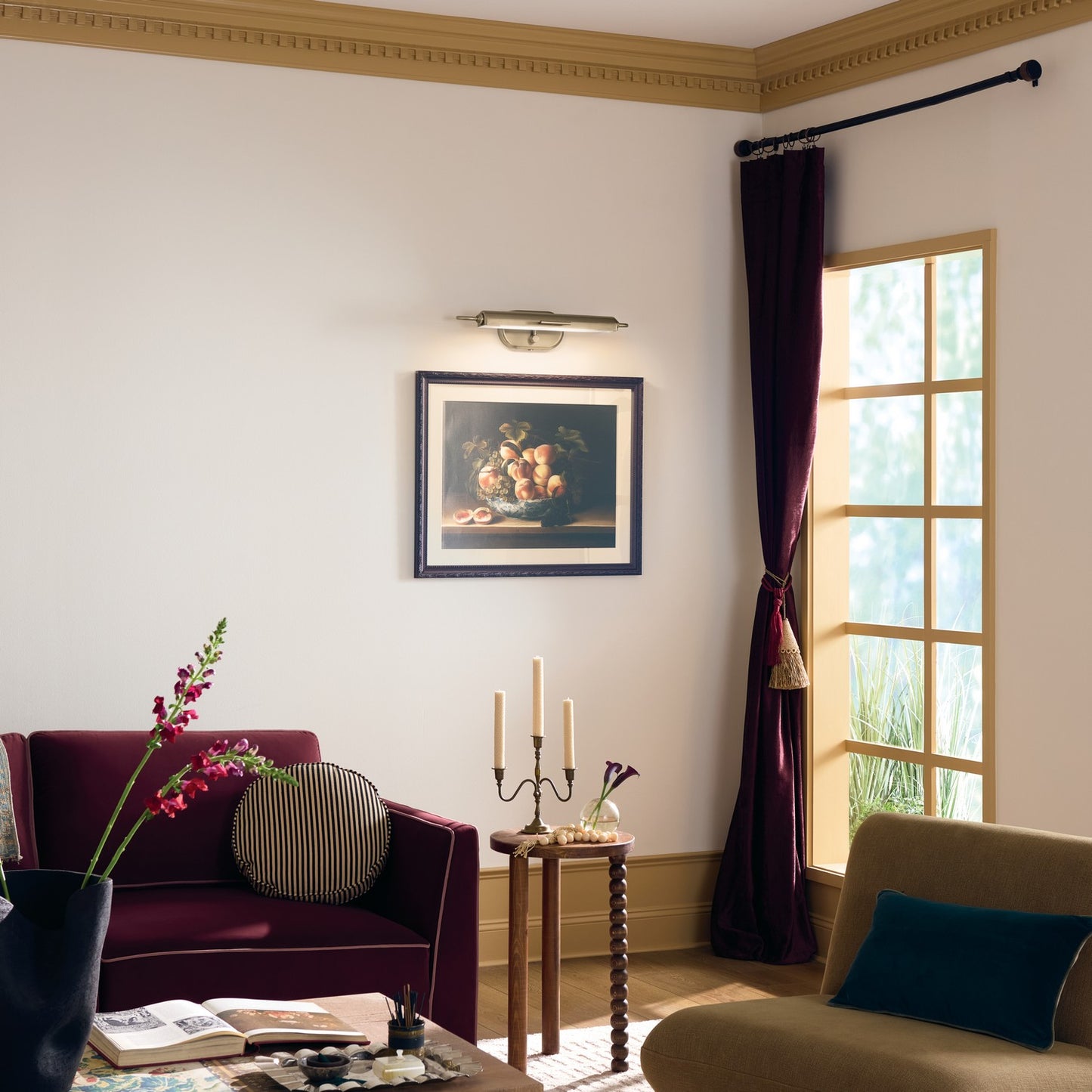KICHLER 52818CPZ Caillier Two Light Picture Light