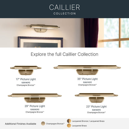 KICHLER 52819CPZ Caillier One Light Picture Light