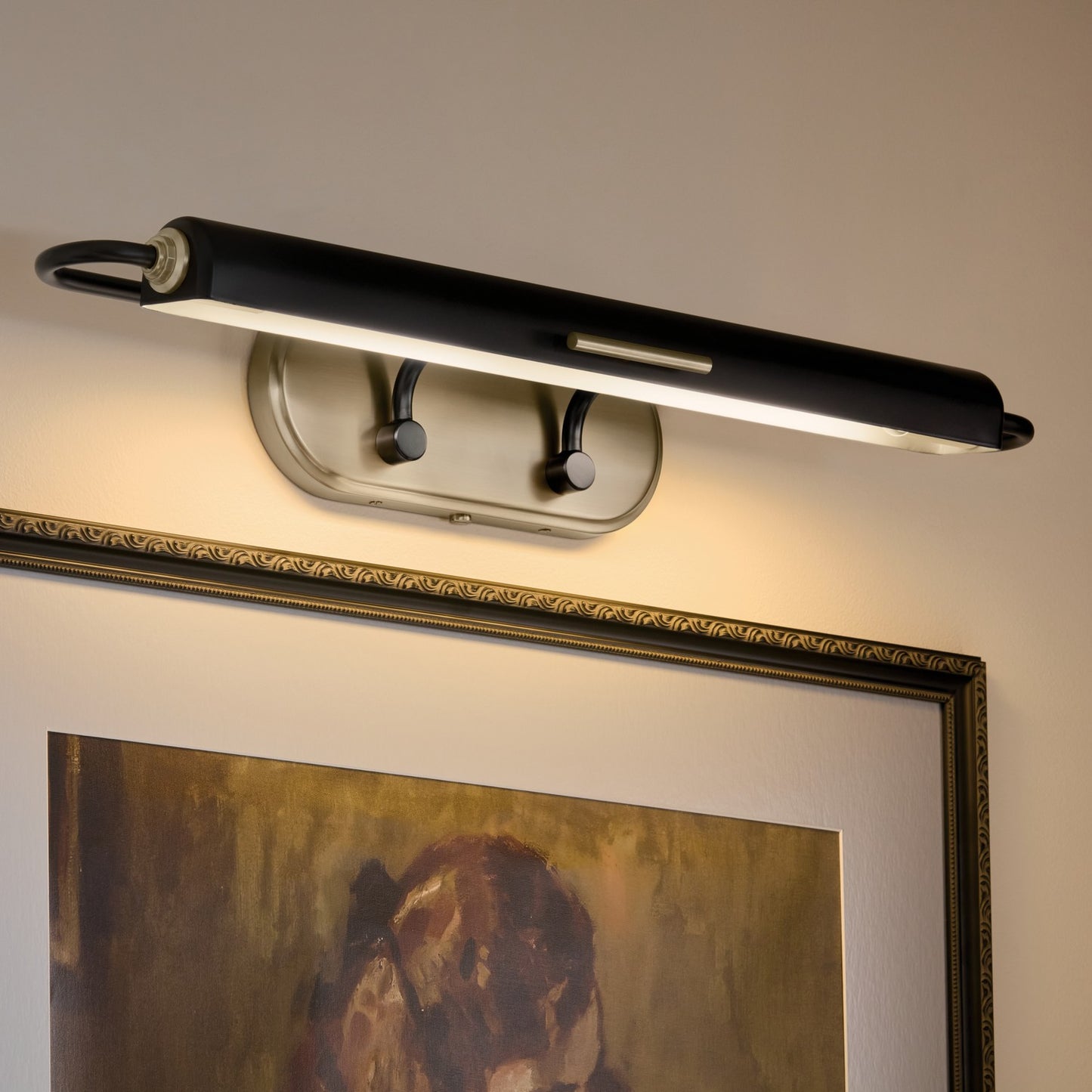 KICHLER 52820BK Caillier Two Light Picture Light