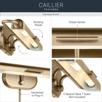 KICHLER 52820CPZ Caillier Two Light Picture Light