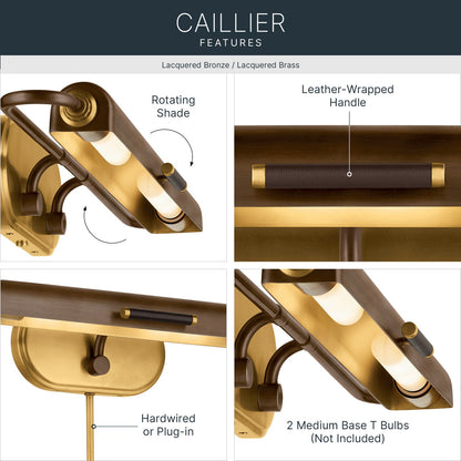 KICHLER 52820LBZ Caillier Two Light Picture Light