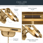 KICHLER 52820LBR Caillier Two Light Picture Light
