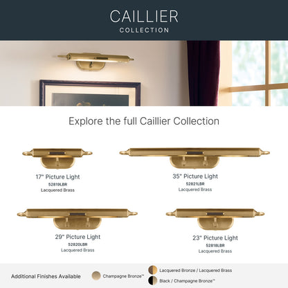 KICHLER 52821LBR Caillier Three Light Picture Light
