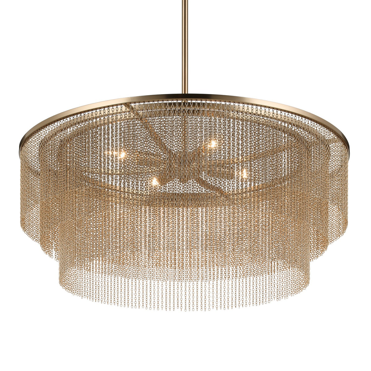 KICHLER 52823CPZ Khaite Four Light Chandelier