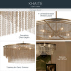 KICHLER 52823CPZ Khaite Four Light Chandelier
