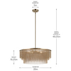 KICHLER 52823CPZ Khaite Four Light Chandelier