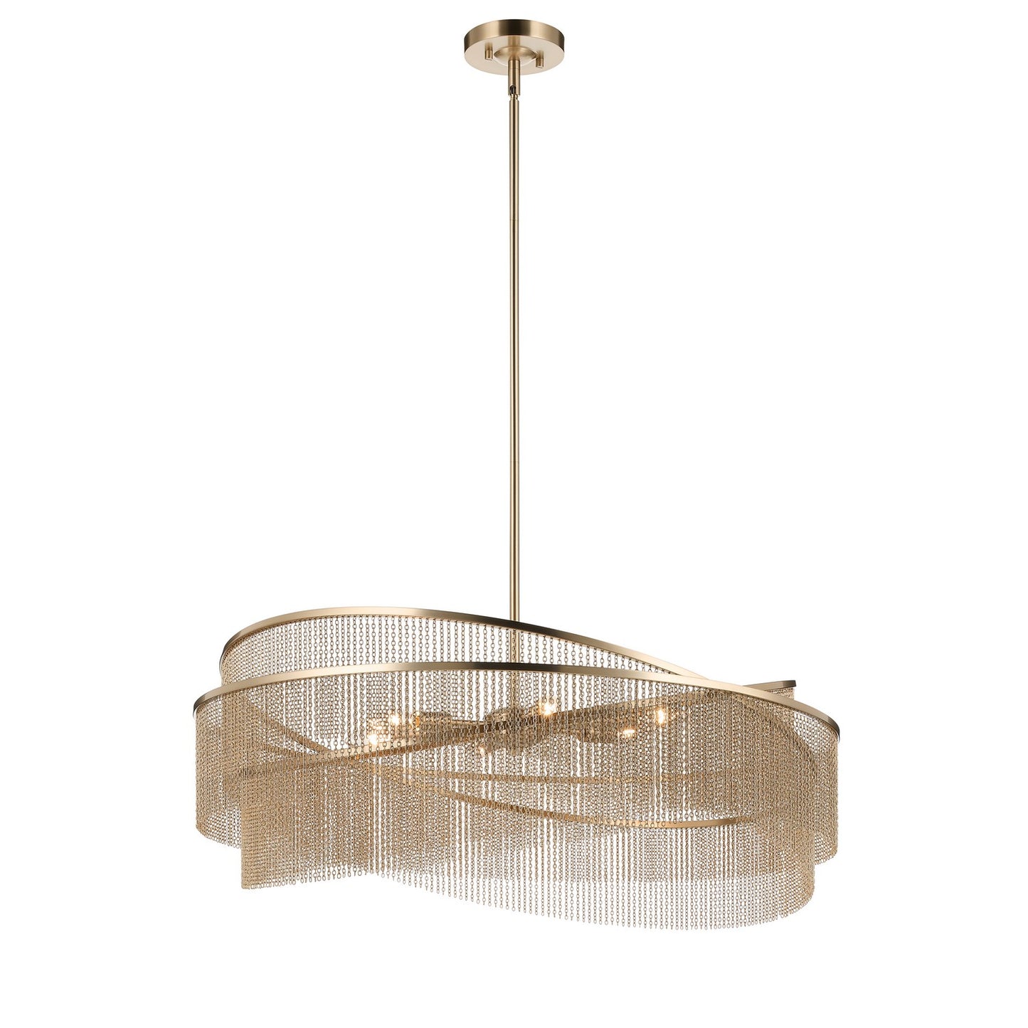 KICHLER 52824CPZ Khaite Six Light Chandelier