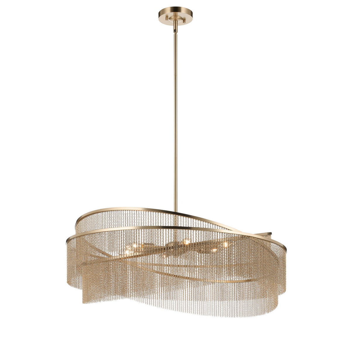 KICHLER 52824CPZ Khaite Six Light Chandelier