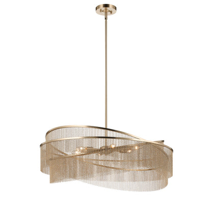 KICHLER 52824CPZ Khaite Six Light Chandelier