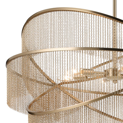 KICHLER 52824CPZ Khaite Six Light Chandelier