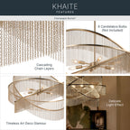 KICHLER 52824CPZ Khaite Six Light Chandelier