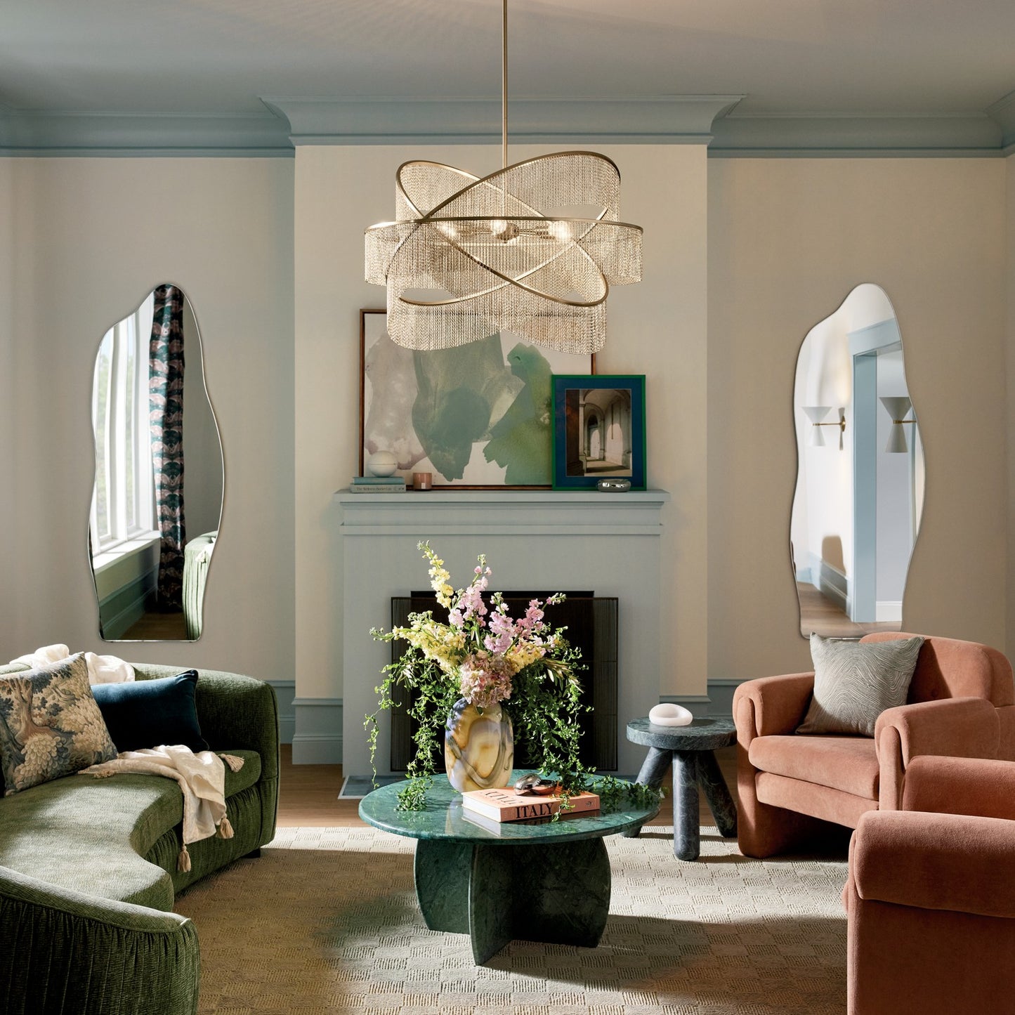 KICHLER 52824CPZ Khaite Six Light Chandelier