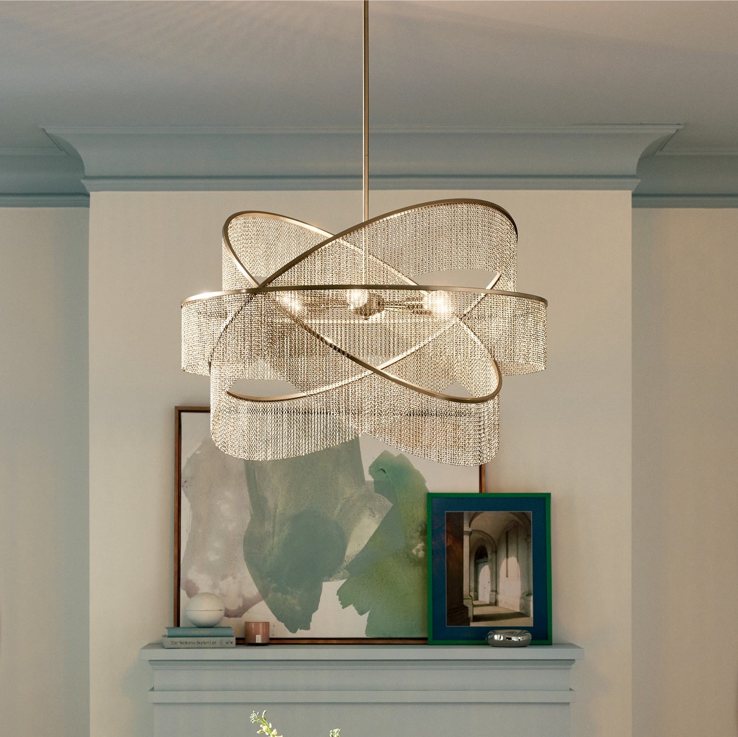 KICHLER 52824CPZ Khaite Six Light Chandelier