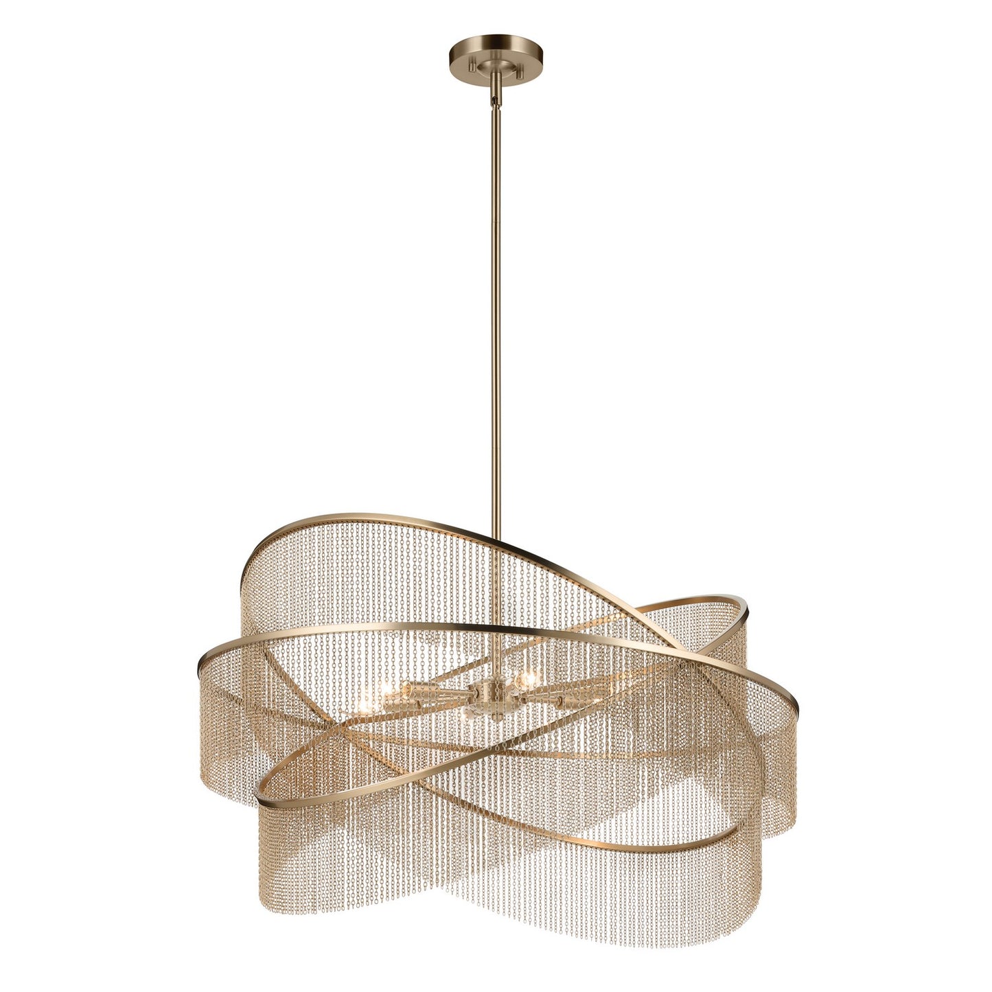 KICHLER 52824CPZ Khaite Six Light Chandelier