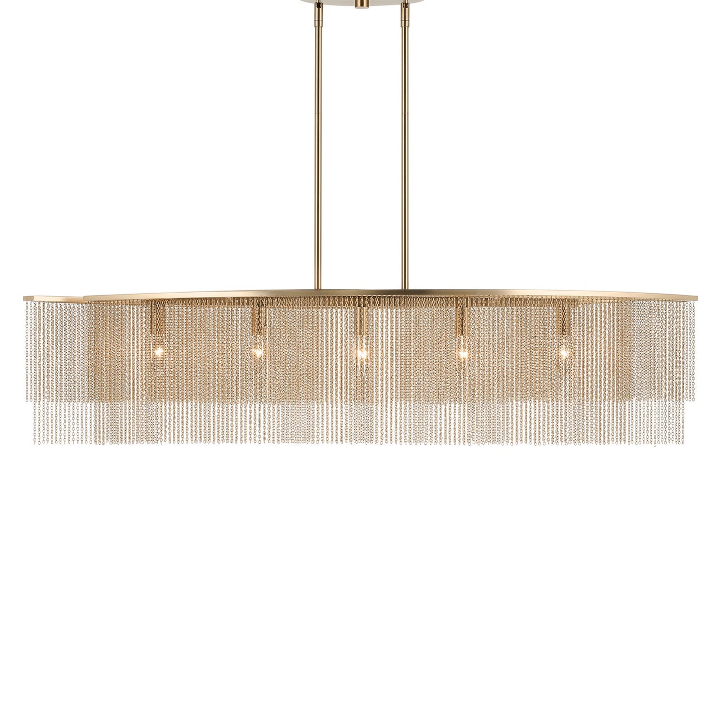 KICHLER 52825CPZ Khaite Five Light Linear Chandelier