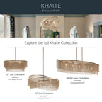 KICHLER 52825CPZ Khaite Five Light Linear Chandelier