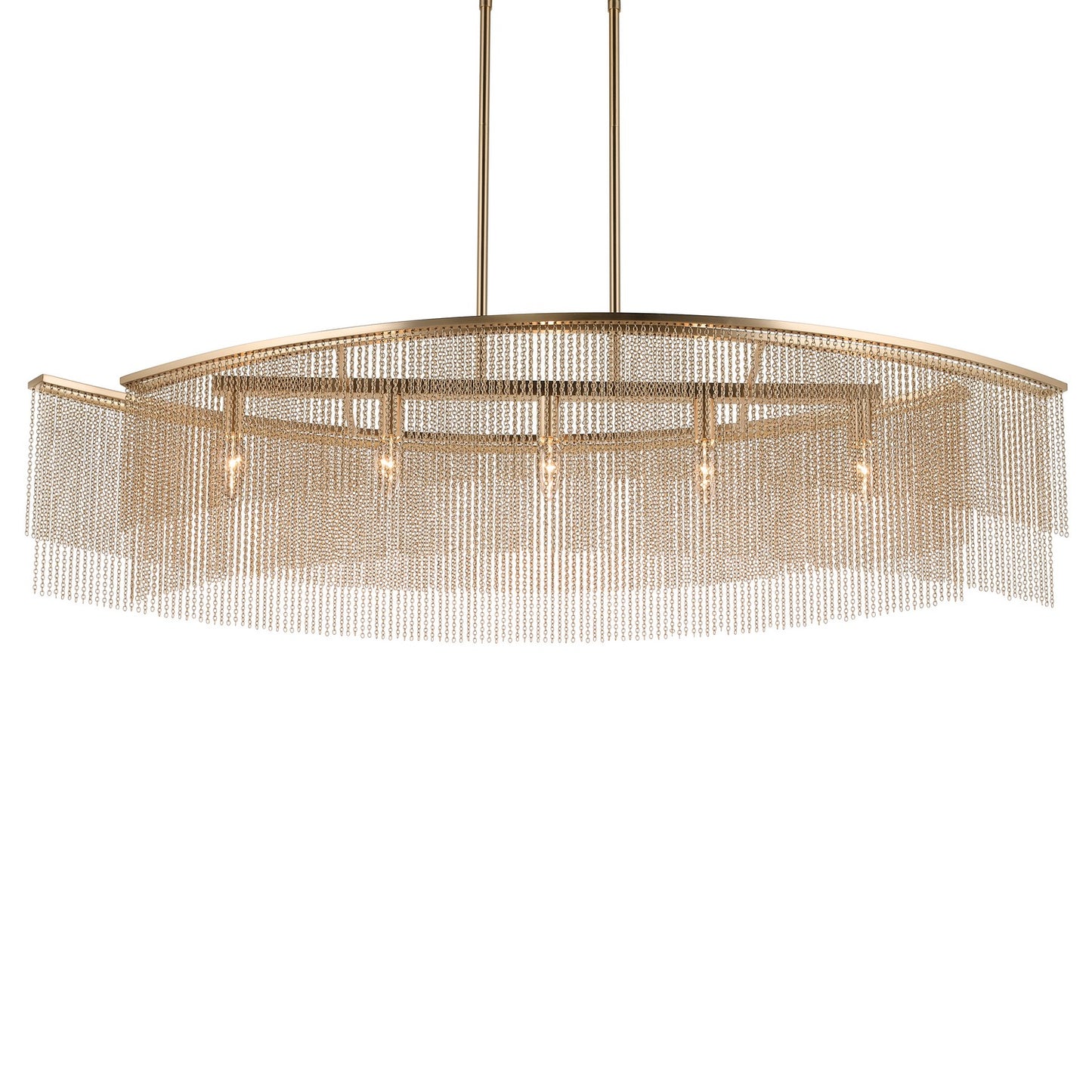 KICHLER 52825CPZ Khaite Five Light Linear Chandelier