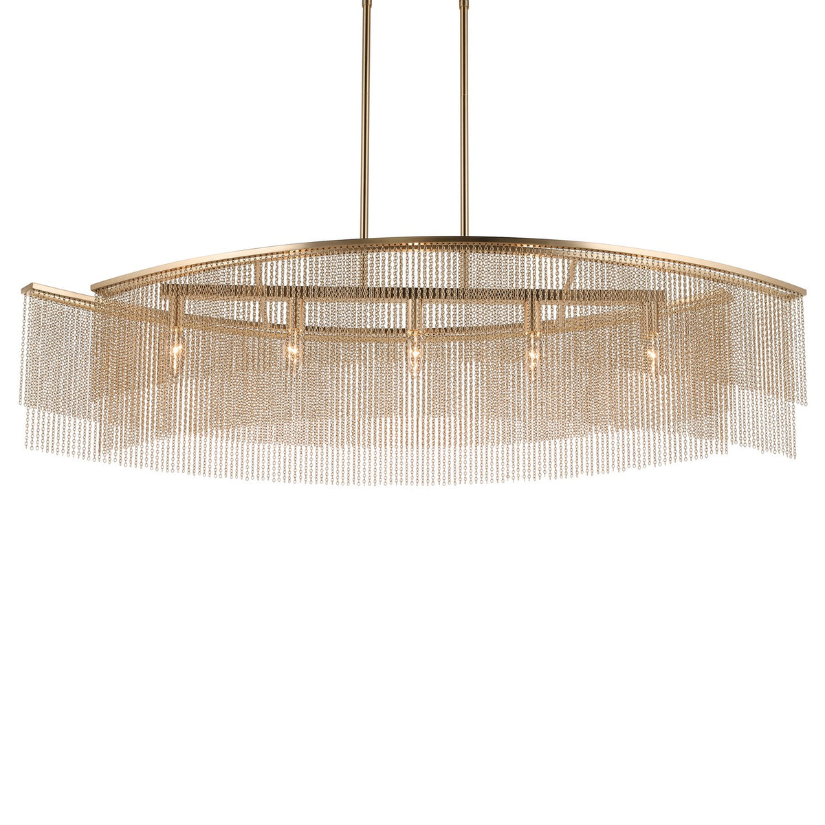 KICHLER 52825CPZ Khaite Five Light Linear Chandelier