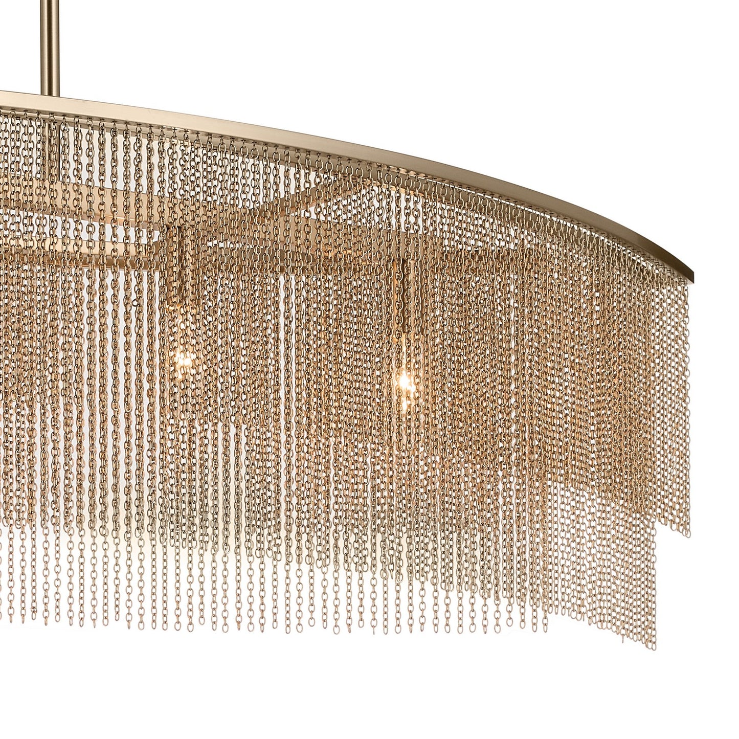 KICHLER 52825CPZ Khaite Five Light Linear Chandelier