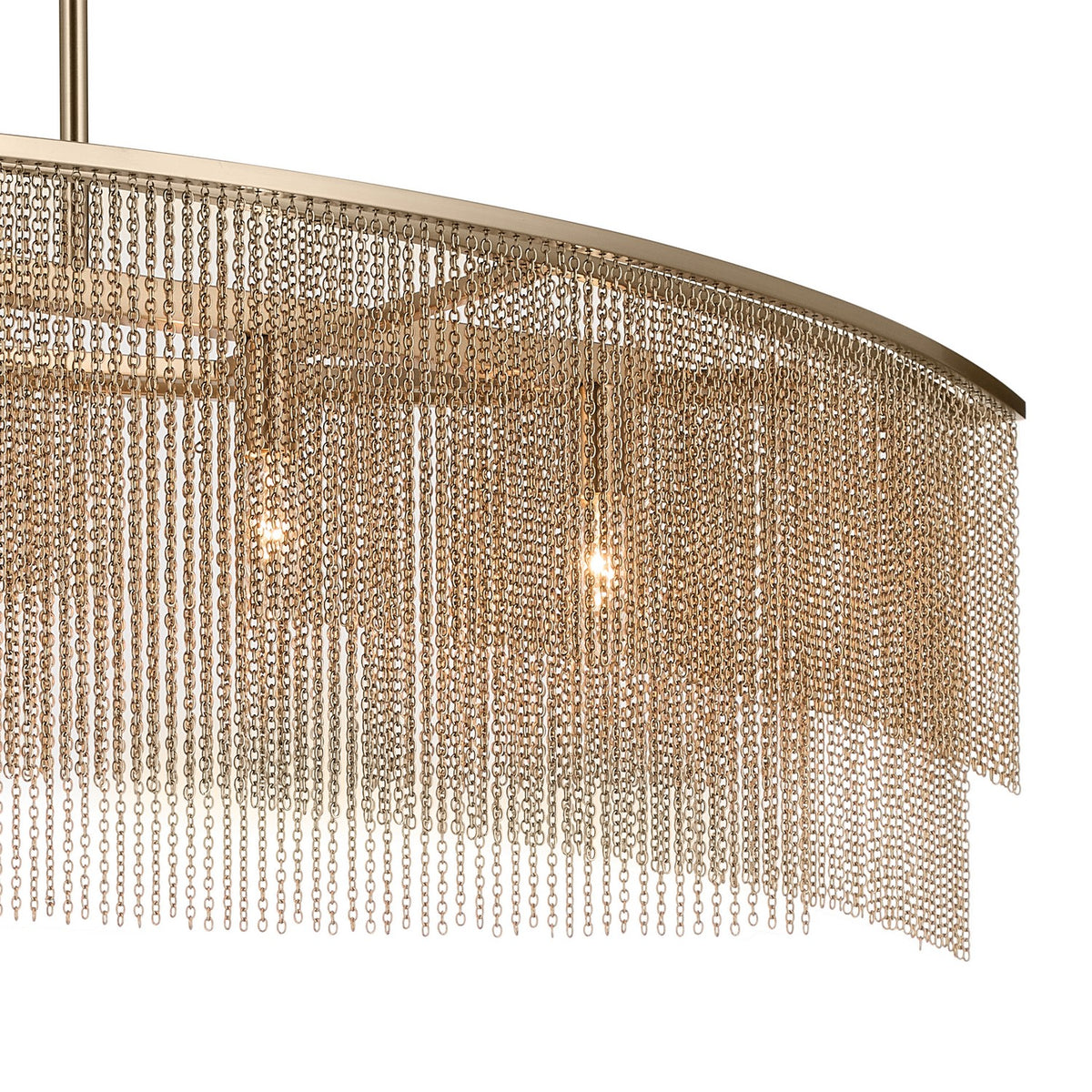 KICHLER 52825CPZ Khaite Five Light Linear Chandelier