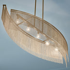 KICHLER 52825CPZ Khaite Five Light Linear Chandelier