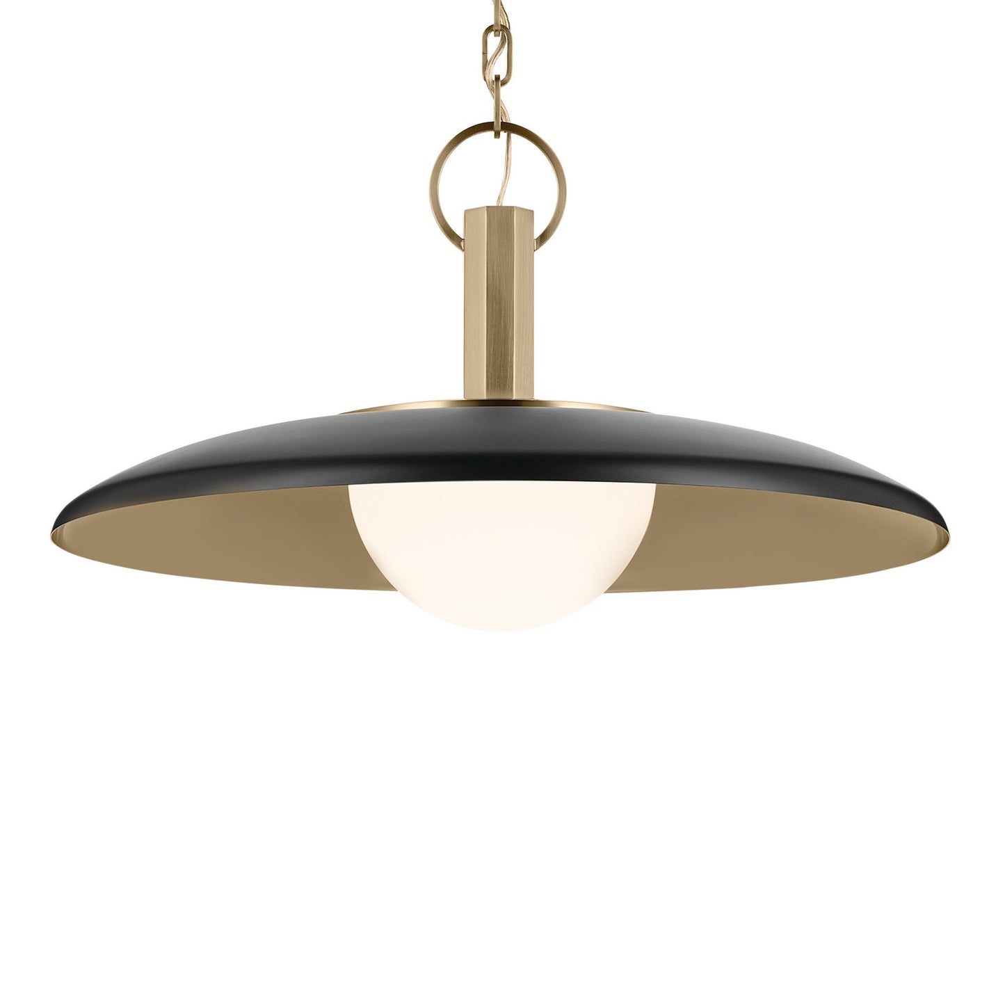 KICHLER 52835BK Kurio One Light Pendant